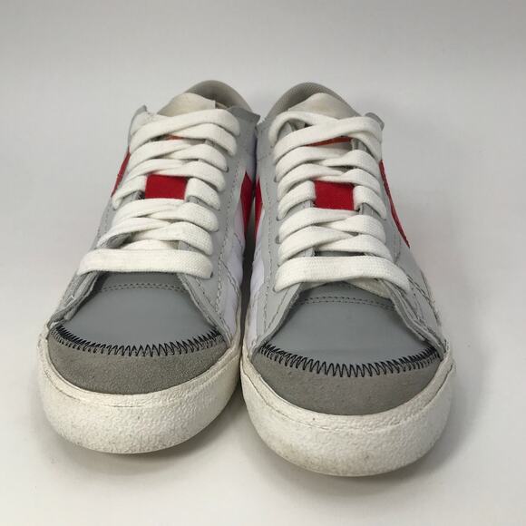 Nike Blazer Low 77 Jumbo Mens 9 White University Red DQ8769-100